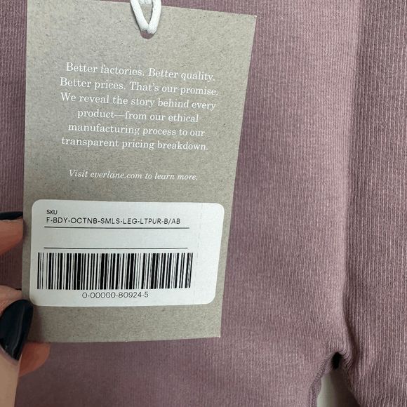 NWT Everlane Womens Dusty Lavender Purple The Seamless Leggings Size XL/XXL - Picture 7 of 10